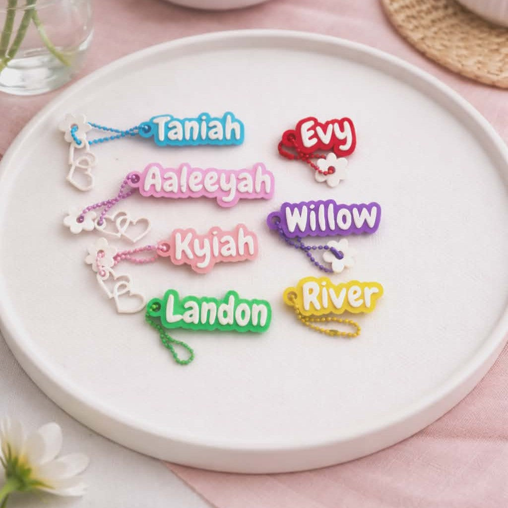 Personalised Name Keychain – Custom Bag Tag
