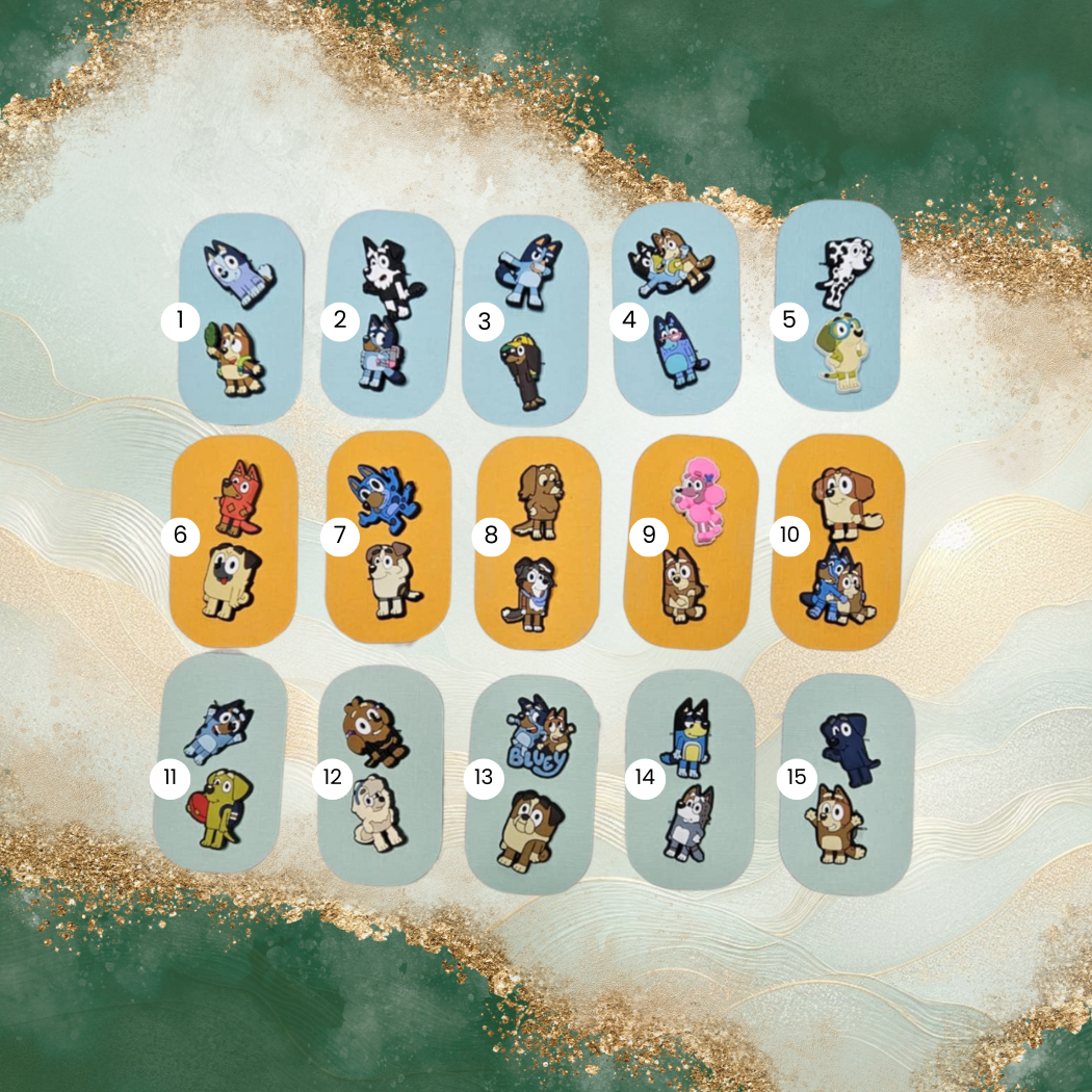 Blue Dog Croc Charms