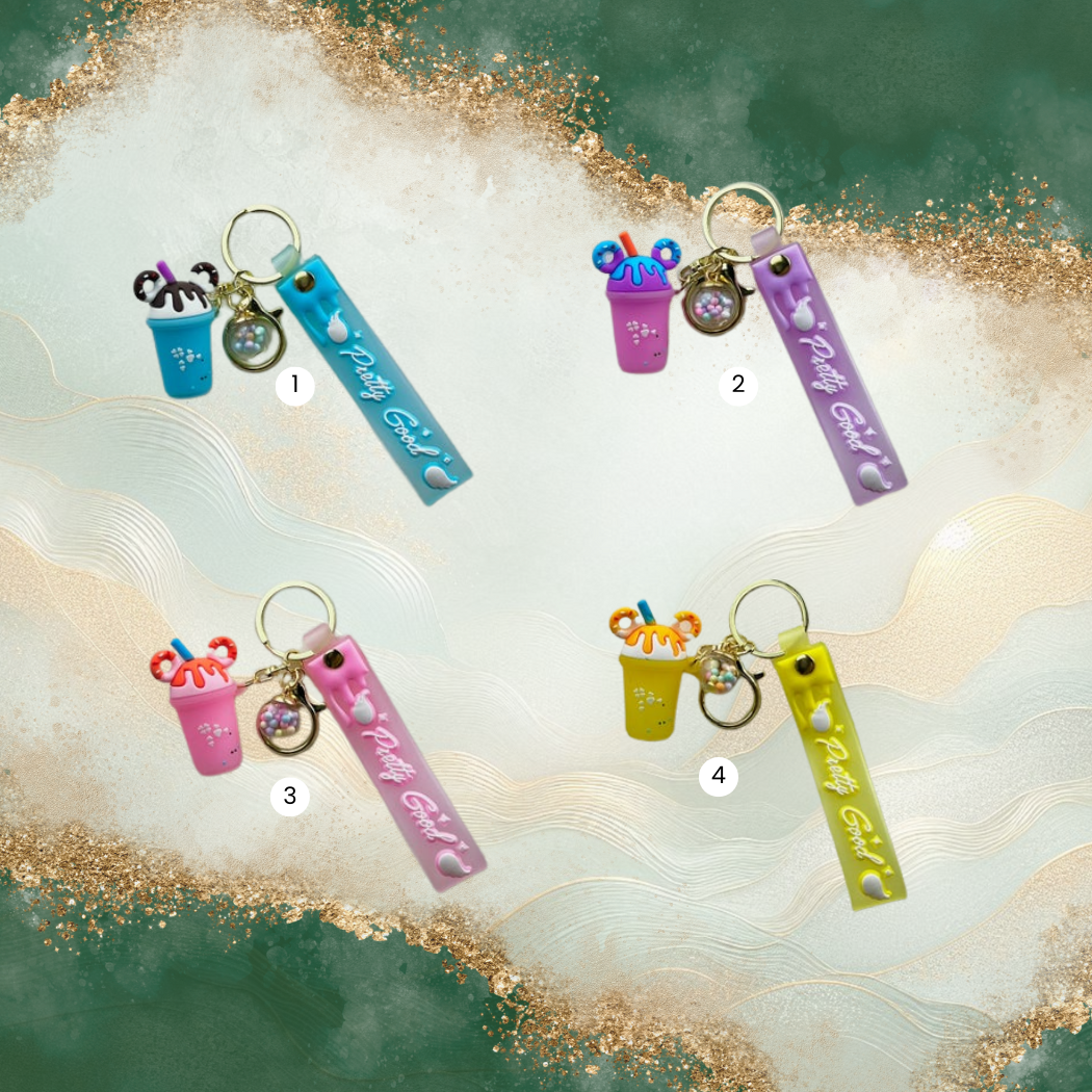 Ice Cream Cup Keychain