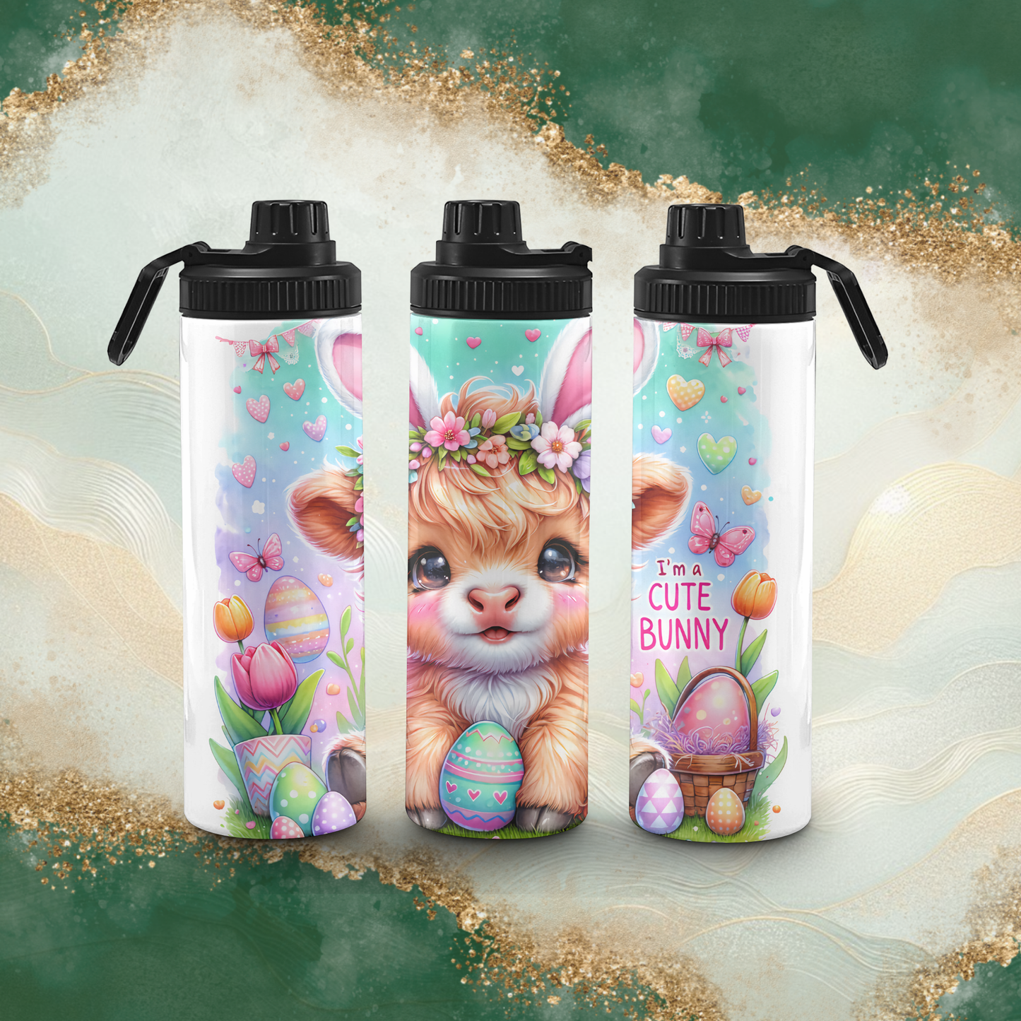 20oz Dual Lid Sports Bottle