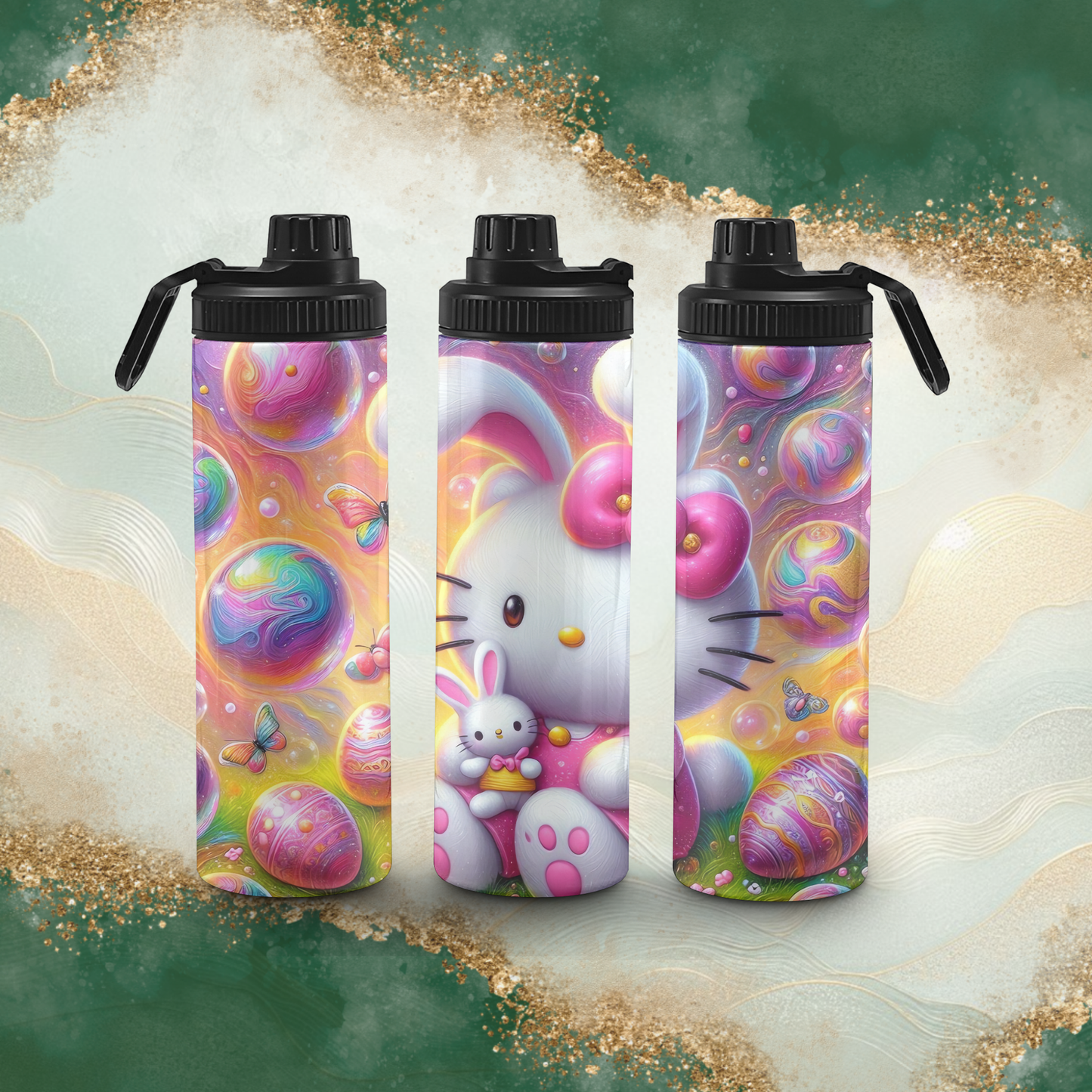 20oz Dual Lid Sports Bottle