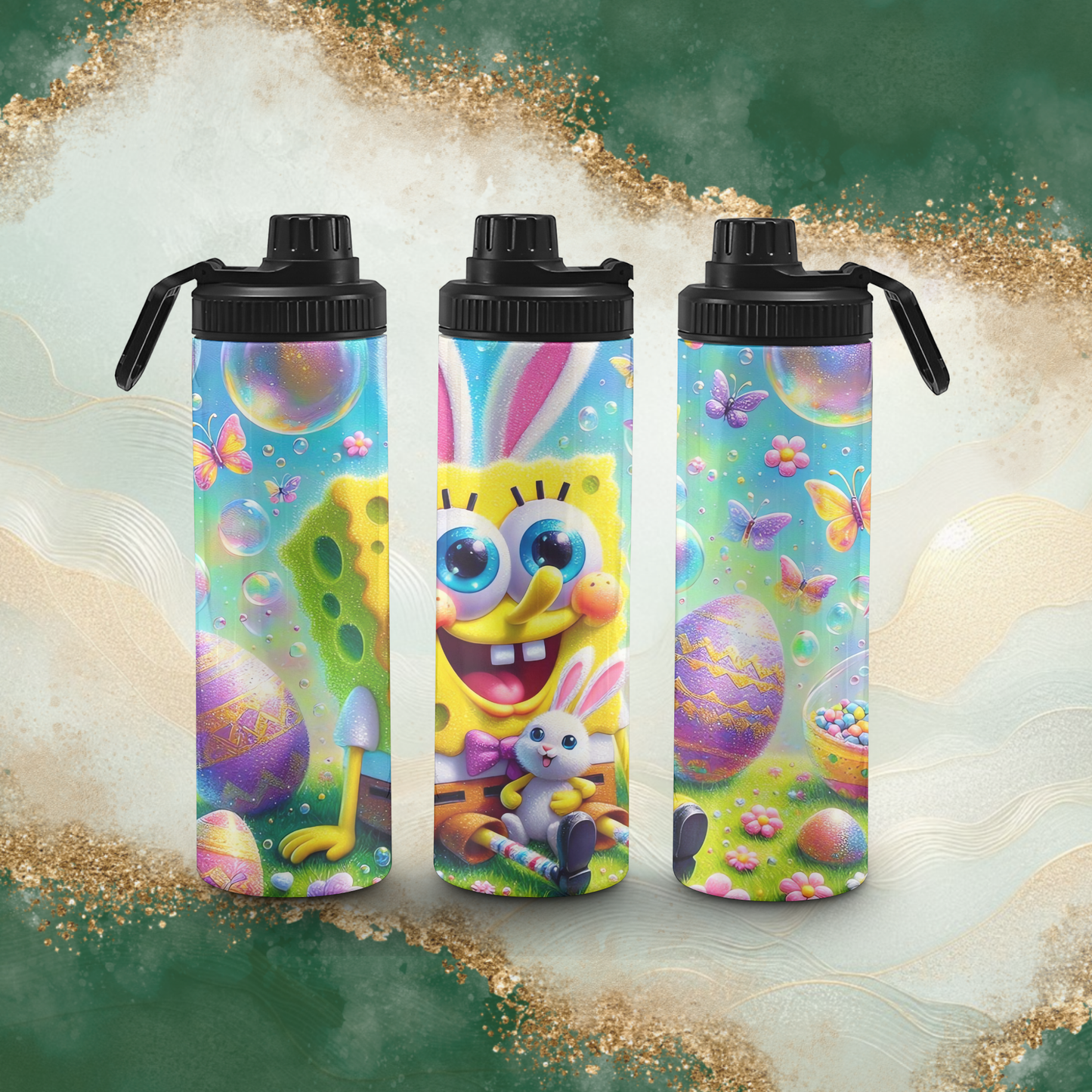 20oz Dual Lid Sports Bottle