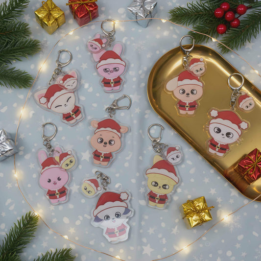 Stray Kids Acrylic Christmas Keychain