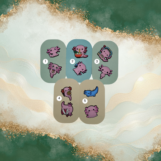 Axolotl Croc Charms