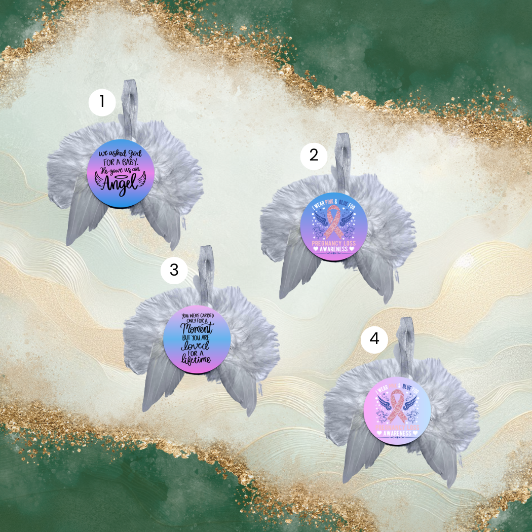 Memorial Angel Wing Keychains
