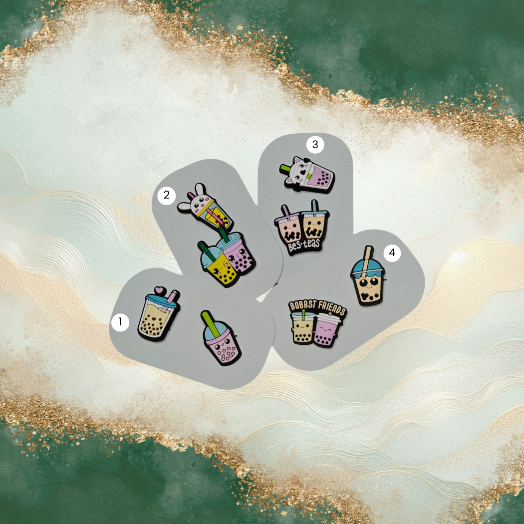 Bubble Tea Croc Charms