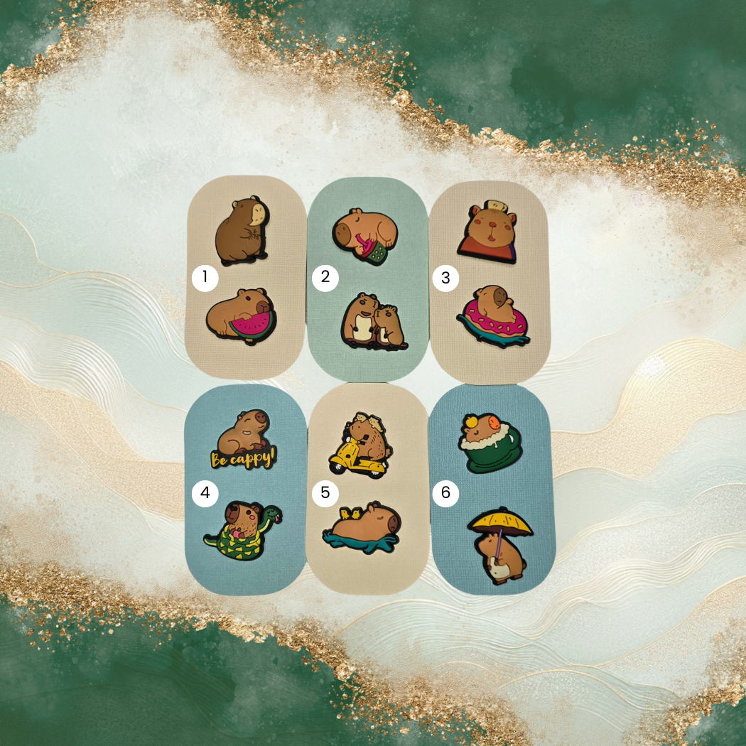 Capybara Croc Charms
