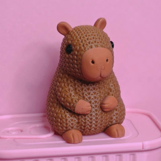3D Printed Crochet Look Capybara
