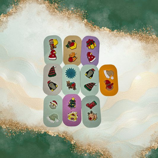 Christmas - Glow in the Dark Croc Charms