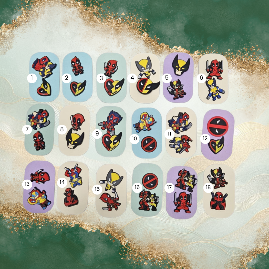 Deadpool Croc Charms