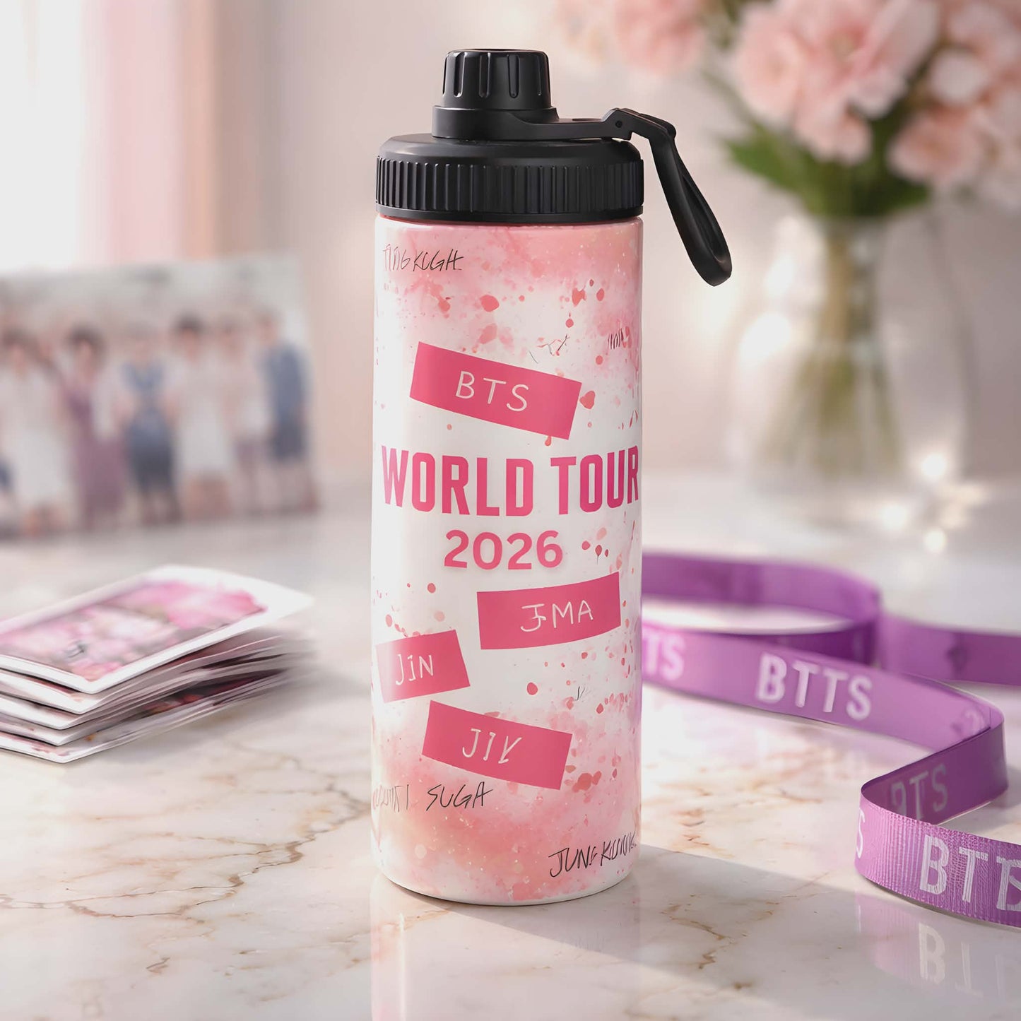 K-Pop BTS Sports Bottle