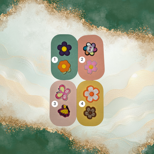 Flowers and Butterflies Croc Charms