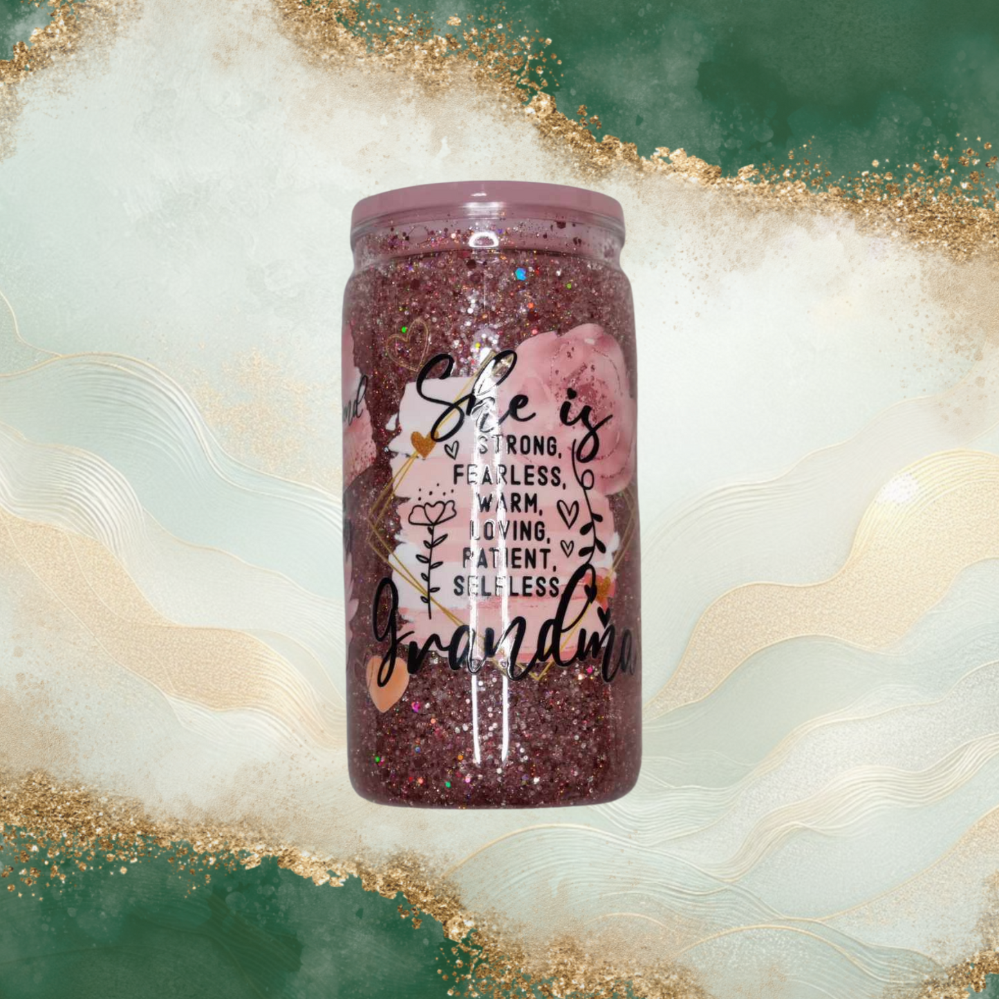 16oz Snow Globe Tumbler