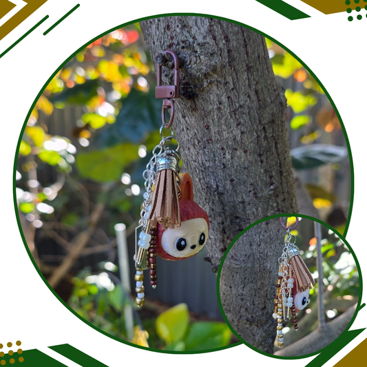 Labubu Head Key Chain