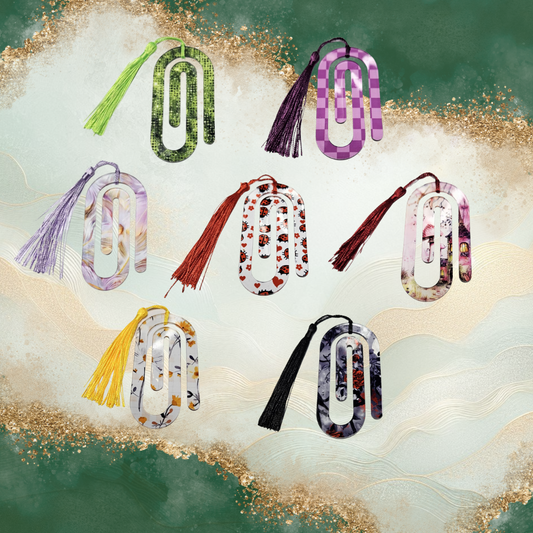 Acrylic Paperclip Design Bookmarks
