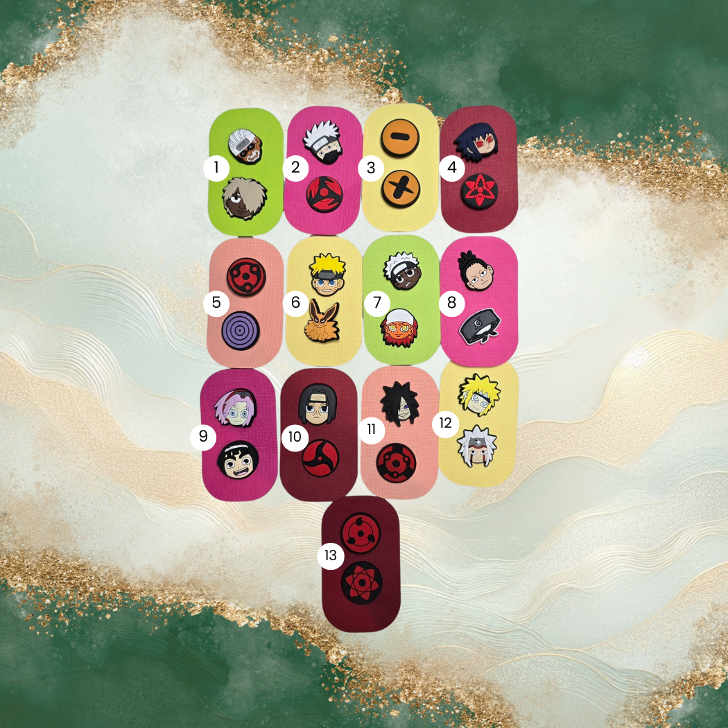 Naruto Croc Charms