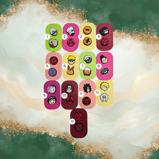 Naruto Croc Charms