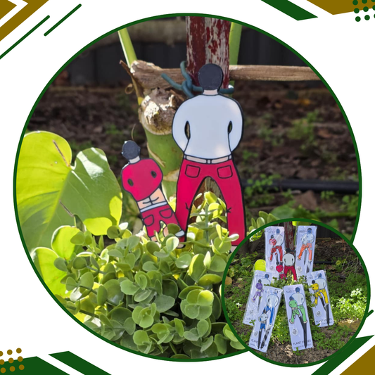 3D Father & Son Plant Stakes