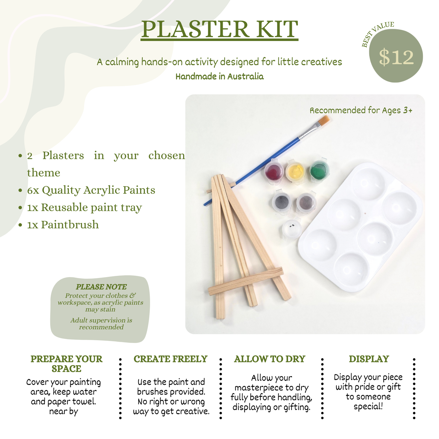 Transport Craft Kit for Kids | Paint Your Own Vehicle Keepsakes