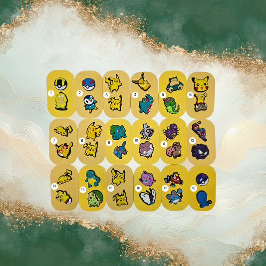 Pokémon Croc Charms