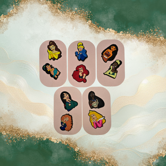 Princesses Croc Charms