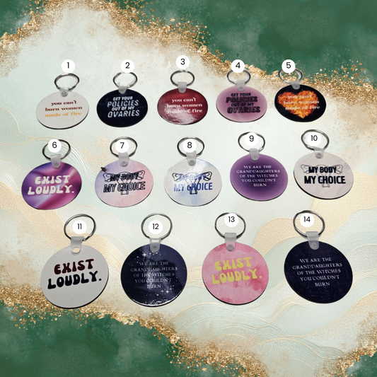 Quoted Keychain