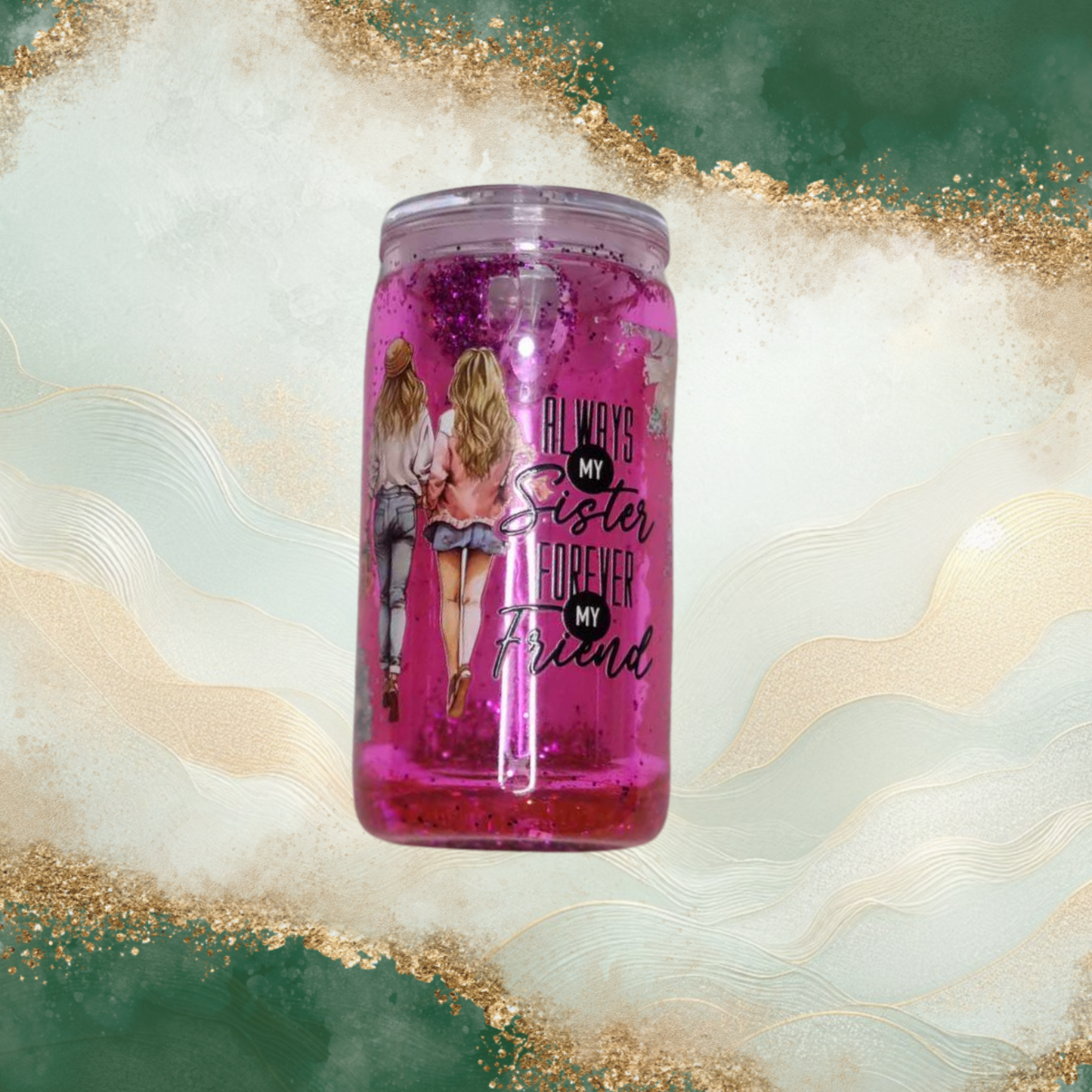 16oz Snow Globe Tumbler