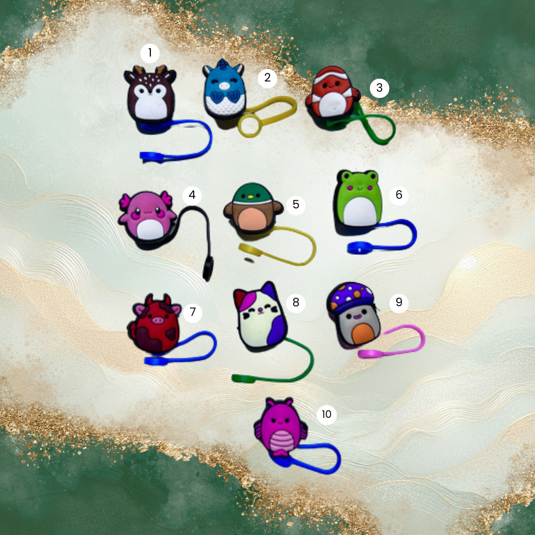 Squishmellow Straw Covers