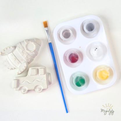 Transport Craft Kit for Kids | Paint Your Own Vehicle Keepsakes