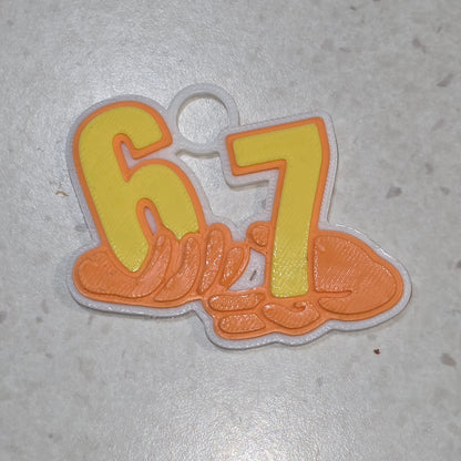 3D Printed 67 Necklace